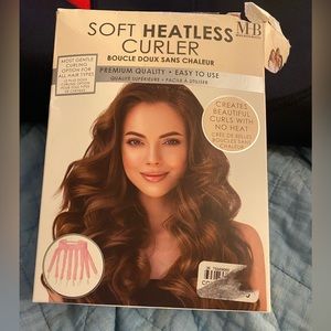 Hair curling head band heatless